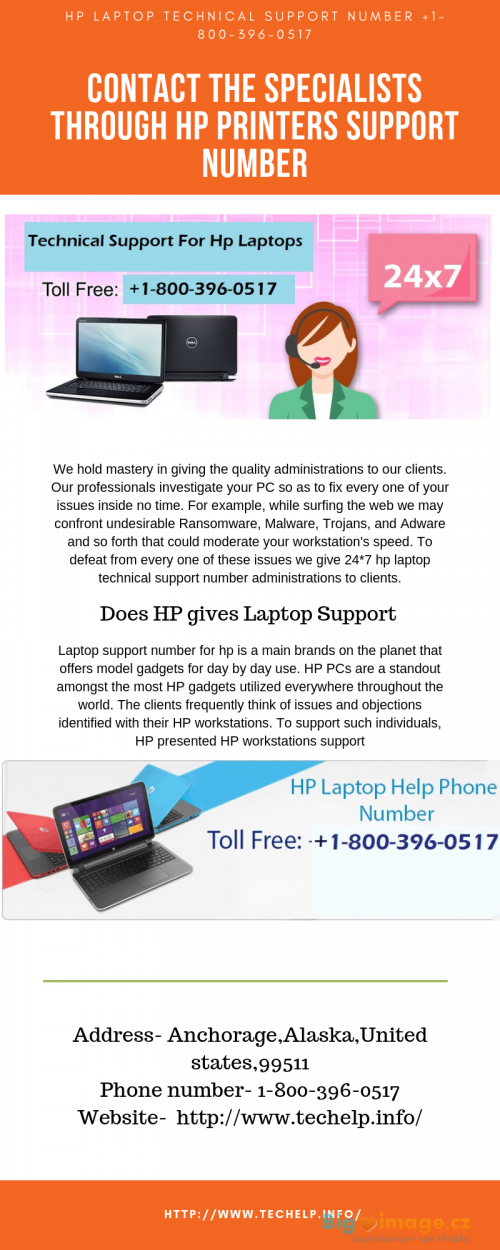 Hp laptop technical support number +1 800 396 0517