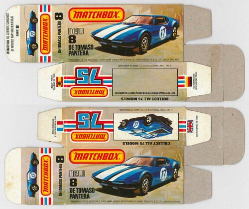 Matchbox Miniatures Picture Box L Type De Tomaso Pantera Collectible Packaging 3d4f188e e354 4a53 b3