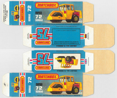 Matchbox Miniatures Picture Box L Type Bomag Road Roller Collectible Packaging fe86188d eefb 4c0d 97