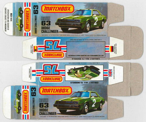 Matchbox Miniatures Picture Box L Type Dodge Challenger Collectible Packaging 64cea66f 2446 4558 b18