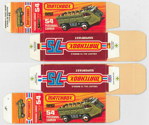 Matchbox Miniatures Picture Box K Type Personnel Carrier Collectible Packaging abd0a9da fafc 4597 b1