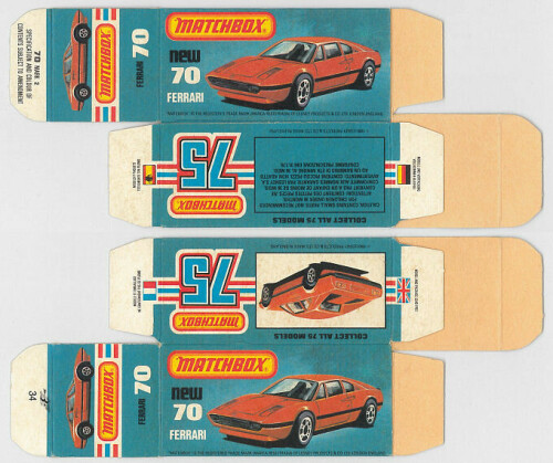 Matchbox Miniatures Picture Box L Type Ferrari 308 GTB Collectible Packaging 01351eb5 41ca 414d 9b18