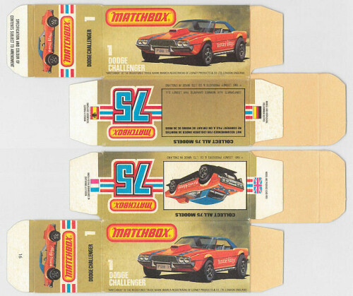 Matchbox Miniatures Picture Box L Type Dodge Challenger Dragster Collectible Packaging 0f93a03e 133a