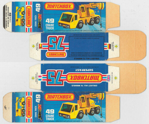 Matchbox Miniatures Picture Box K Type Crane Truck Collectible Packaging dbdc7950 f61b 4232 9771 0f6