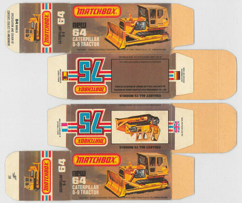Matchbox Miniatures Picture Box L Type Caterpillar D 9 Bulldozer Collectible Packaging 814d44ce 5b6f