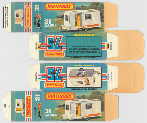 Matchbox Miniatures Picture Box L Type Caravan Collectible Packaging fb681230 3905 449f b058 0d055c6