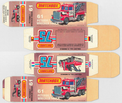 Matchbox Miniatures Picture Box L Type Peterbilt Wreck Truck Collectible Packaging 01522463 753e 4dd