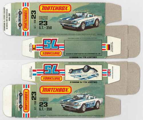 Matchbox Miniatures Picture Box L Type GT 350 Collectible Packaging 25c54bd0 87b6 4a17 be23 b09d36a8