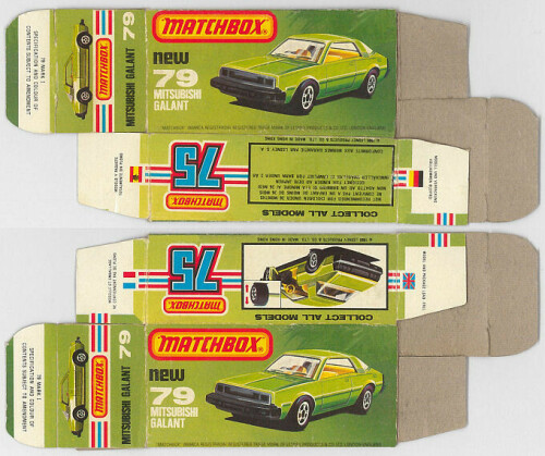 Matchbox Miniatures Picture Box L Type Mitsubishi Galant Collectible Packaging 3ff1816e 836c 4c28 ba