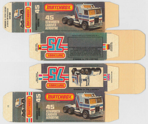 Matchbox Miniatures Picture Box L Type Kenworth Cabover Aerodyne Collectible Packaging eeece438 2b38
