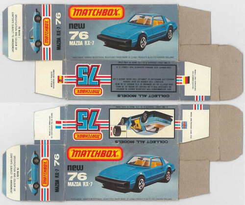 Matchbox Miniatures Picture Box L Type Mazda RX 7 Collectible Packaging bff8af29 b899 4161 a810 8593