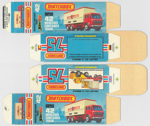 Matchbox Miniatures Picture Box L Type Mercedes Container Truck Collectible Packaging 8eec0120 db49 