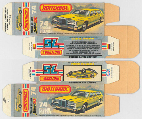 Matchbox Miniatures Picture Box L Type Mercury Cougar Villager Collectible Packaging 799ac122 021e 4