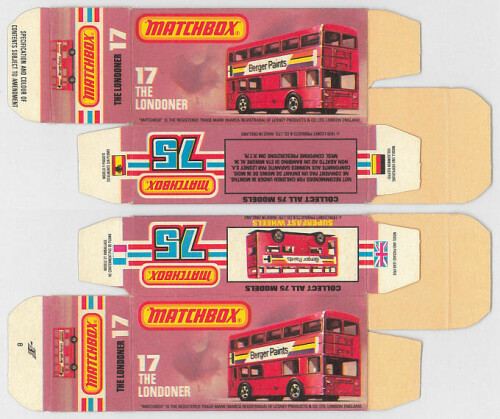 Matchbox Miniatures Picture Box L Type Leyland Titan London Bus Collectible Packaging 616112c1 7d83 