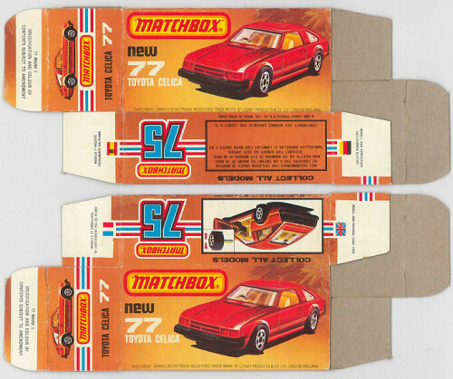 Matchbox Miniatures Picture Box L Type Toyota Celica GT Collectible Packaging ff844636 440d 4b59 bdc