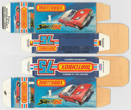 Matchbox Miniatures Picture Box J Type Dodge Challenger Collectible Packaging c46efd25 421b 4df4 939