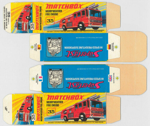 Matchbox Miniatures Picture Box I Type Merryweather Fire Engine Collectible Packaging 43e8009e 6803 