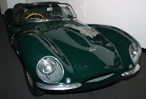 1958 Jaguar XK SS green front