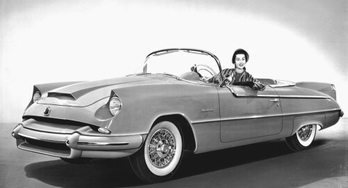 1954 Dodge Granada Concept Car fvl BW (DaimlerChrysler Historical Collection)