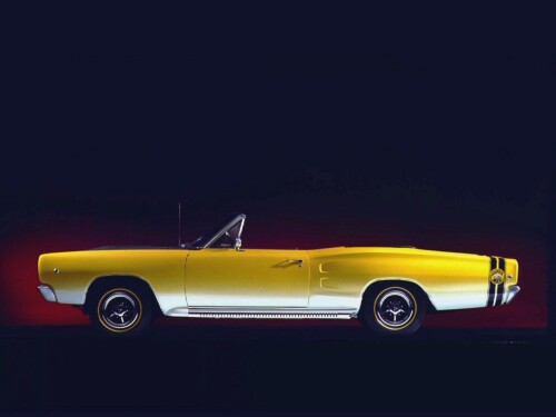 1968 Dodge Coronet Super Bee Convertible Yellow sv (DaimlerChrysler Historical Collection)