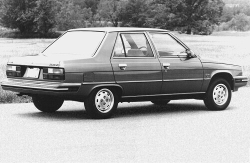 1986 AMC Renault Alliance 4 Door Sedan rvr BW (DaimlerChrysler Historical Collection)