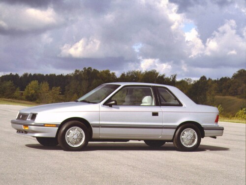 1987 Plymouth Sundance 2 Door Coupe Silver fsv (DaimlerChrysler Historical Collection)