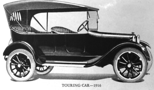 1916 Dodge Brothers Touring Car fsvr BW (DaimlerChrysler Historical Collection)