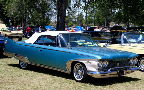 1960 Plymouth Fury convertible blue white fvr