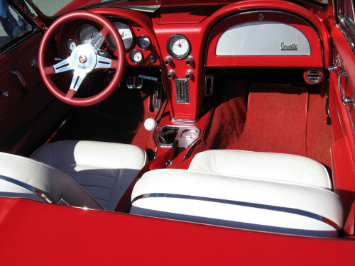1966 Chevy Corvette convertible interior