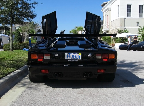 1989 Lamborghini Countach rear view