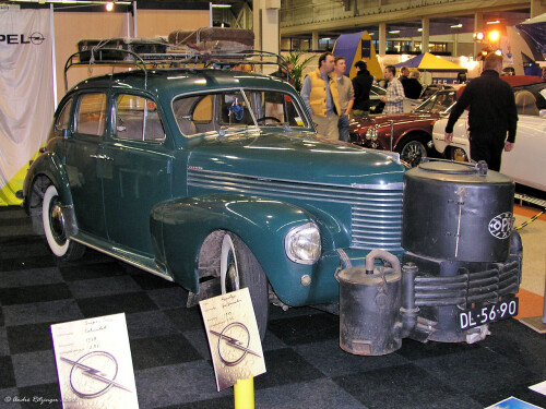 Opel Kapitan with gas generator 1939