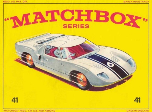 41 Matchbox Superfast Ford GT Front