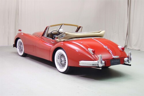 1955 Jaguar XK 140 Roadster Red Tan 08