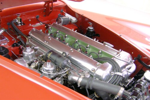 1955 Jaguar XK 140 Roadster Red Tan 21
