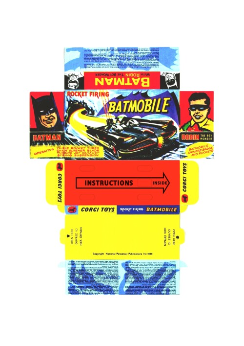 CT267 Batmobile Inlay Dk Blue 1966