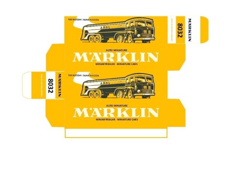 Marklin 8032 Treibstoff Tankwagen 'Aral' A3