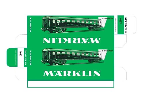 Marklin 4027 D Zug Wagen