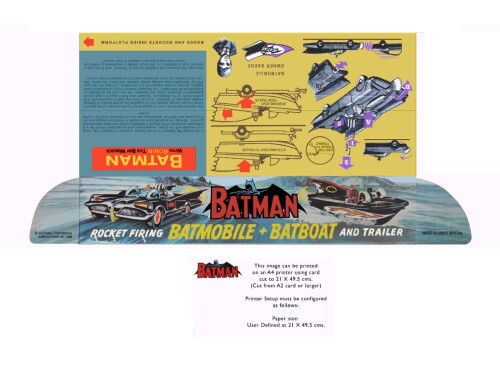 CT Gift Set 3 Batmobile + Batboat & Trailer 02 A3