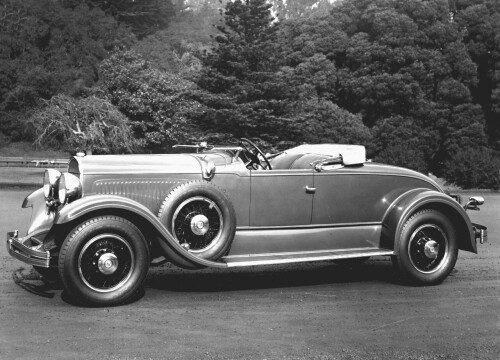 1929 Chrysler Imperial Roadster fsv BW (DaimlerChrysler Historical Collection)