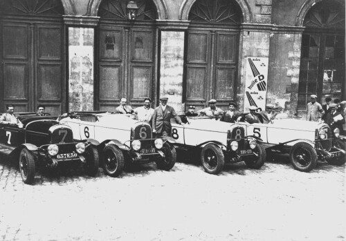 1929 Chrysler LeMans Race Cars Four fv BW (DaimlerChrysler Historical Collection)