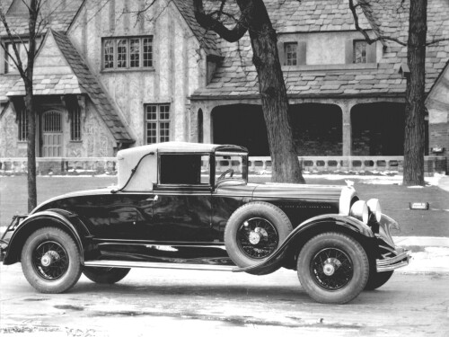 1930 Chrysler Imperial Convertible Coupe fsvr BW (DaimlerChrysler Historical Collection)