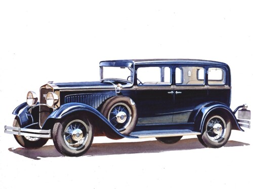 1931 Dodge 4 Door Sedan Blue sv (DaimlerChrysler Historical Collection)