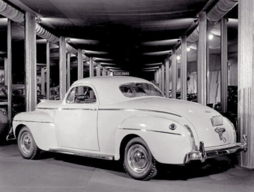 1941 DeSoto Business Man's Coupe rvl BW (DaimlerChrysler Historical Collection)