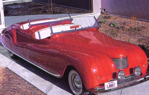 1941 Newport Dual Cowl Phaeton Concept Car Red fvr (DaimlerChrysler Historical Collection)