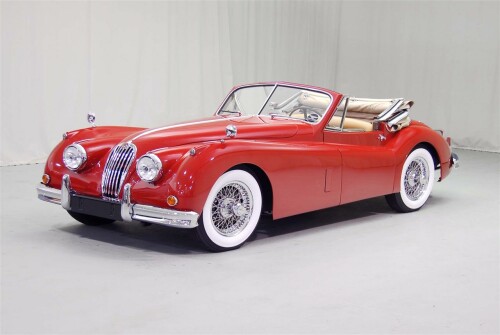 1955 Jaguar XK 140 Roadster Red Tan 05