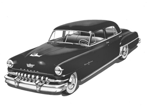 1951 DeSoto Firedome 4 Door Sedan hfvl BW (DaimlerChrysler Historical Collection)