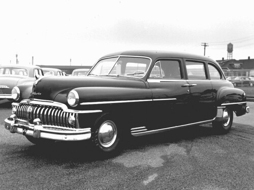 1950 DeSoto 4 Door Extended Sedan fvl BW (DaimlerChrysler Historical Collection)