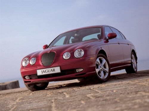 2003 Jaguar S Type deep red