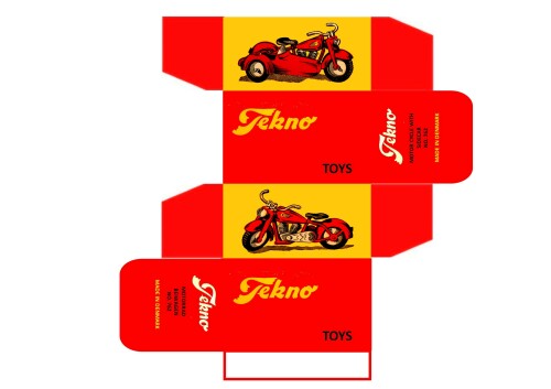 Tekno 762 Motor Cycle with Sidecar